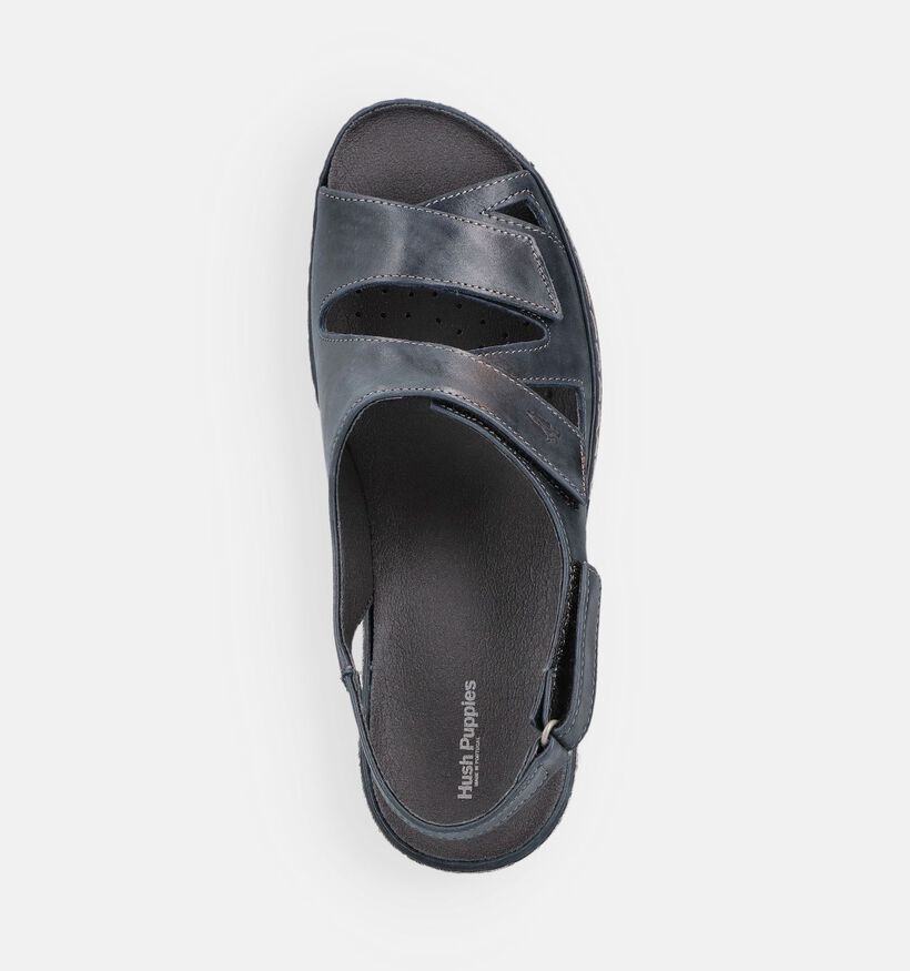 Hush Puppies Rigao Donkerblauwe Sandalen met sleehak voor dames (370587) - geschikt voor steunzolen