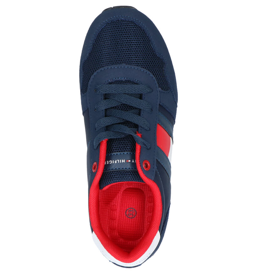Donkerblauwe Sneakers Tommy Hilfiger in stof (266585)