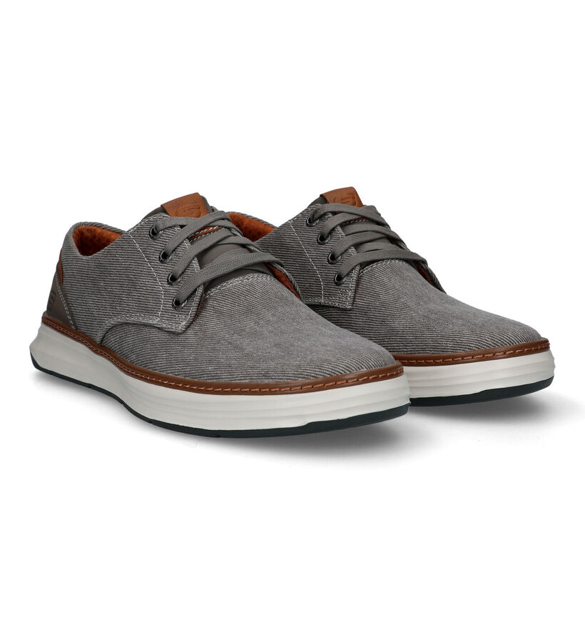 Skechers Moreno Ederson Blauwe Veterschoenen voor heren (322942)
