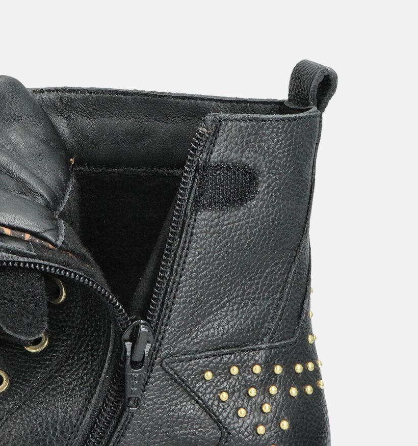 Little David Chaussures hautes en Noir pour filles (361371) - pour semelles orthopédiques