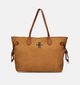 Laurent David Veronique Cognac Shopper tas met rits voor dames (349760)