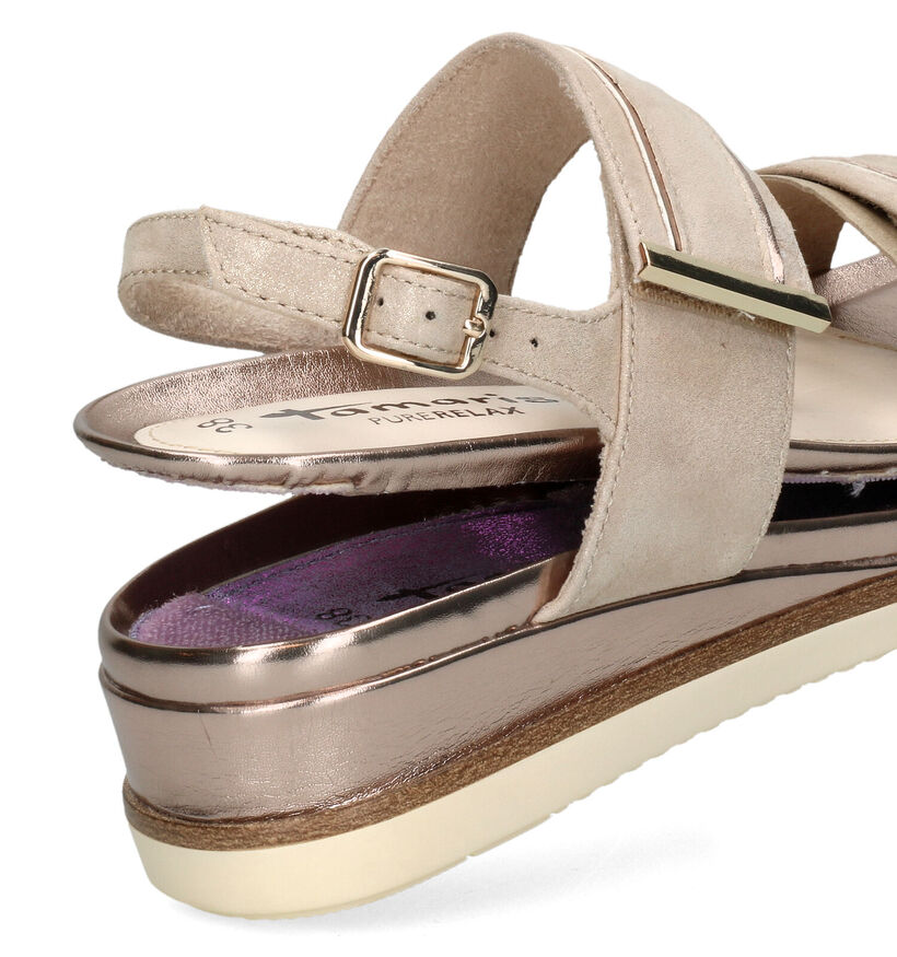 Tamaris Bronzen Sandalen voor dames (322295) - geschikt voor steunzolen