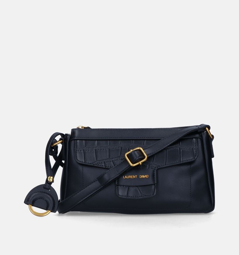 Laurent David Croco Zwarte Crossbody Tas voor dames (333640)