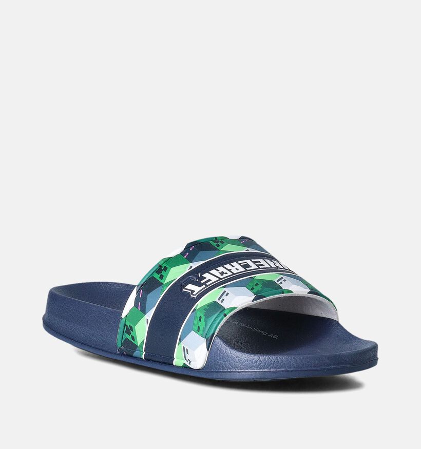 Minecraft Claquettes en Bleu pour filles, garçons (356287)