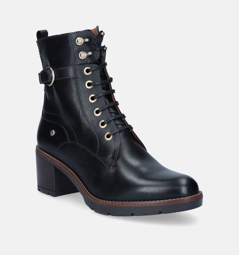 Pikolinos Llanes Bottines avec lacets en Noir pour femmes (346195)