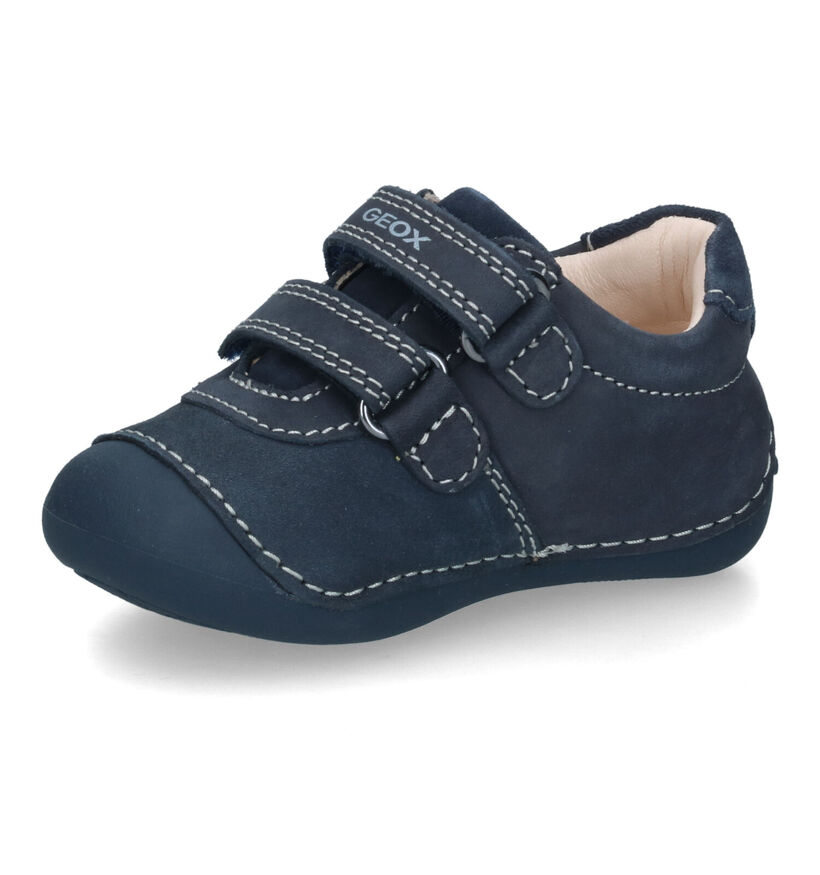 Geox Tutim Chaussures pour bébé en Bleu en nubuck (317575)