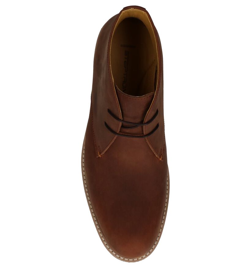 Steptronic Gloucester Hoge Schoenen Cognac in leer (241075)