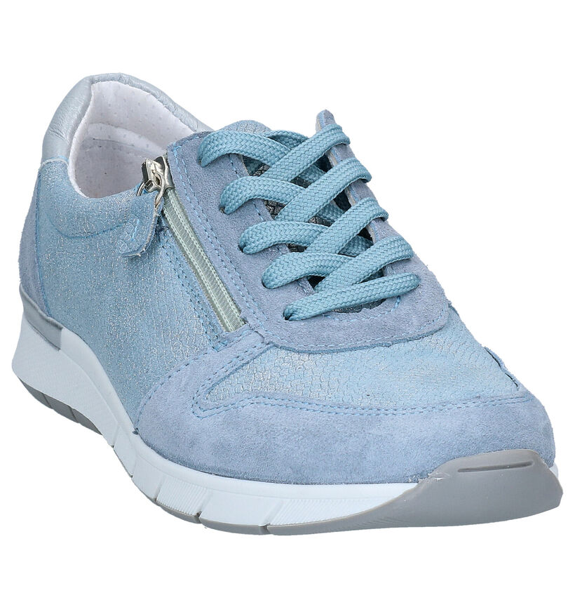 Mirel Pearl Blauwe Lage Schoenen in nubuck (285556)