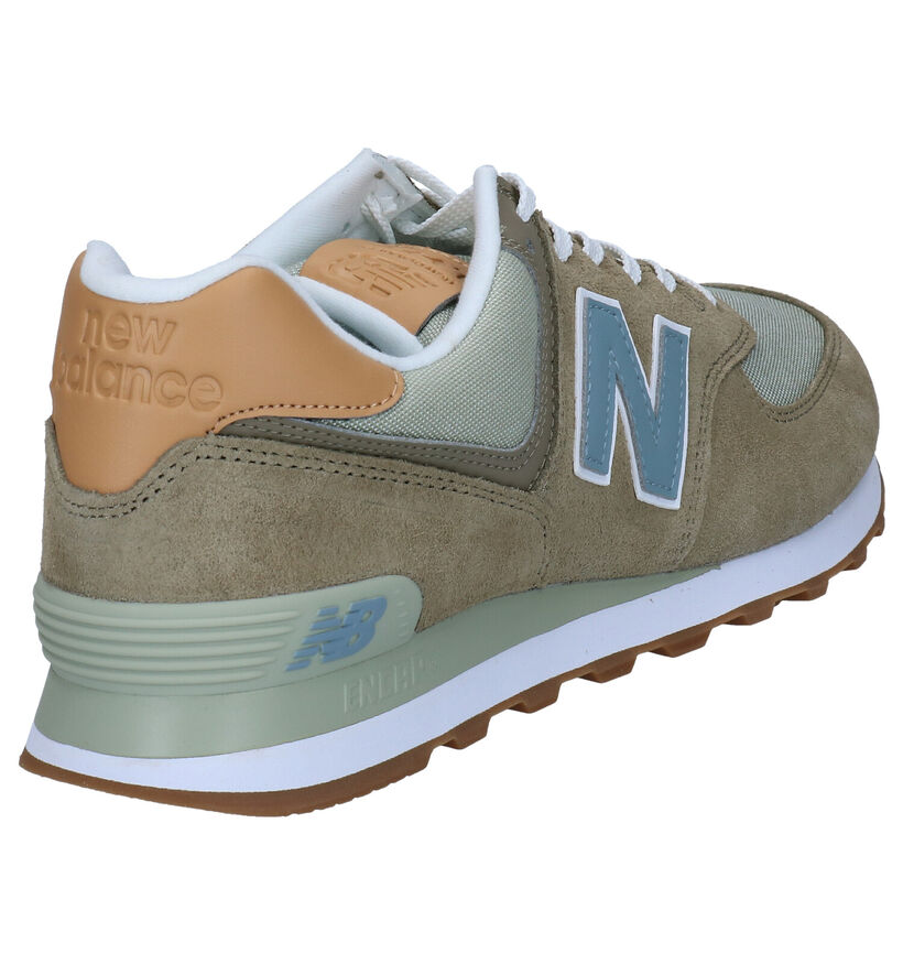 New Balance ML574 Baskets en Gris pour hommes (301745) - pour semelles orthopédiques