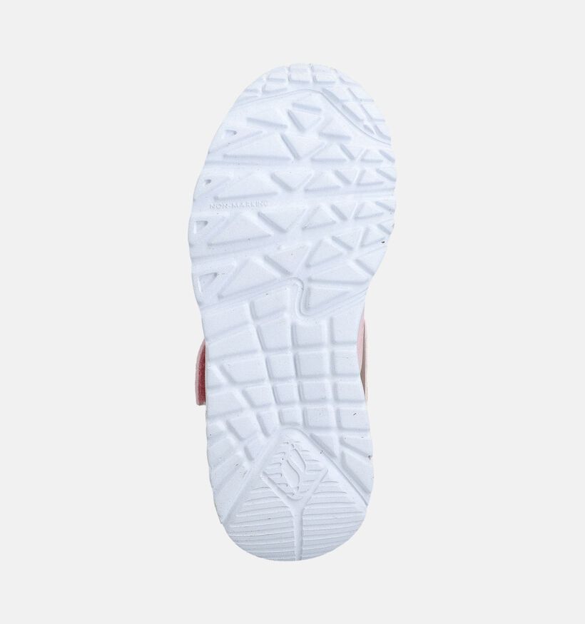 Skechers Uno Lite Metallic Burst Roze Sneakers voor meisjes (366290)