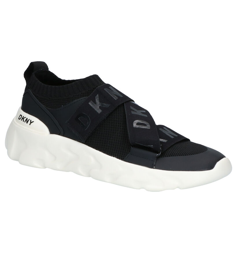 DKNY Clara Baskets Slip-on en Noir en textile (253717)