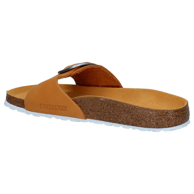 Birkenstock Madrid Big Buckle Zwarte Slippers in nubuck (322776)