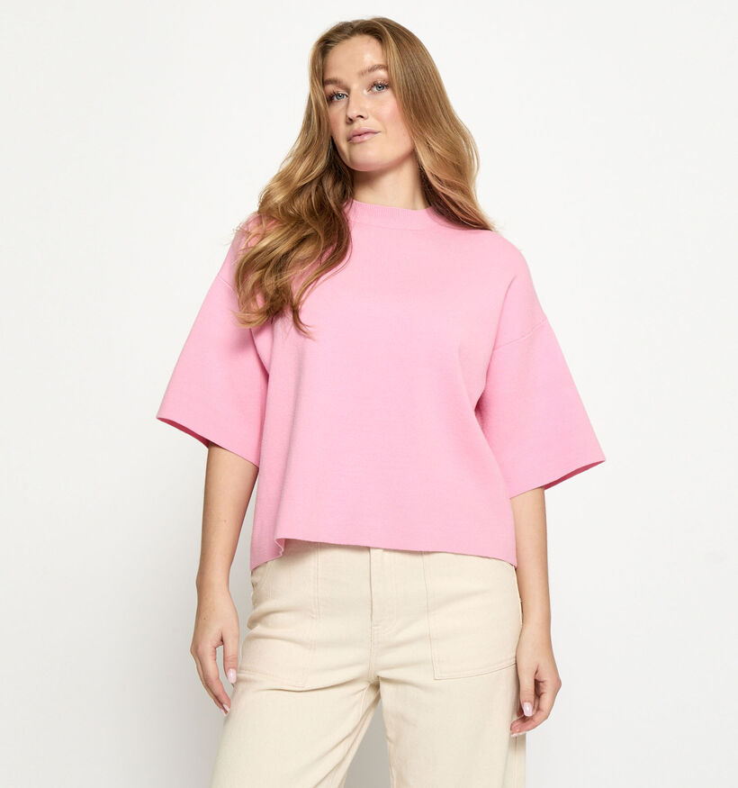 Minus Lupi Knit Roze T-shirt voor dames (371809)