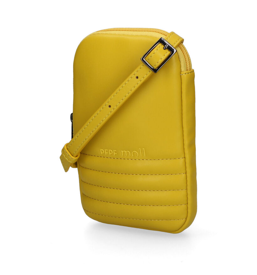 Pepe Moll Pochette pou téléphone portable en Jaune en simili cuir (310904)