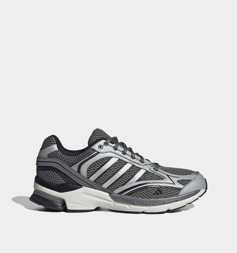 adidas Spiritain 2000 Baskets basses en Noir/Argent pour hommes (372952) - pour semelles orthop&eacute;diques