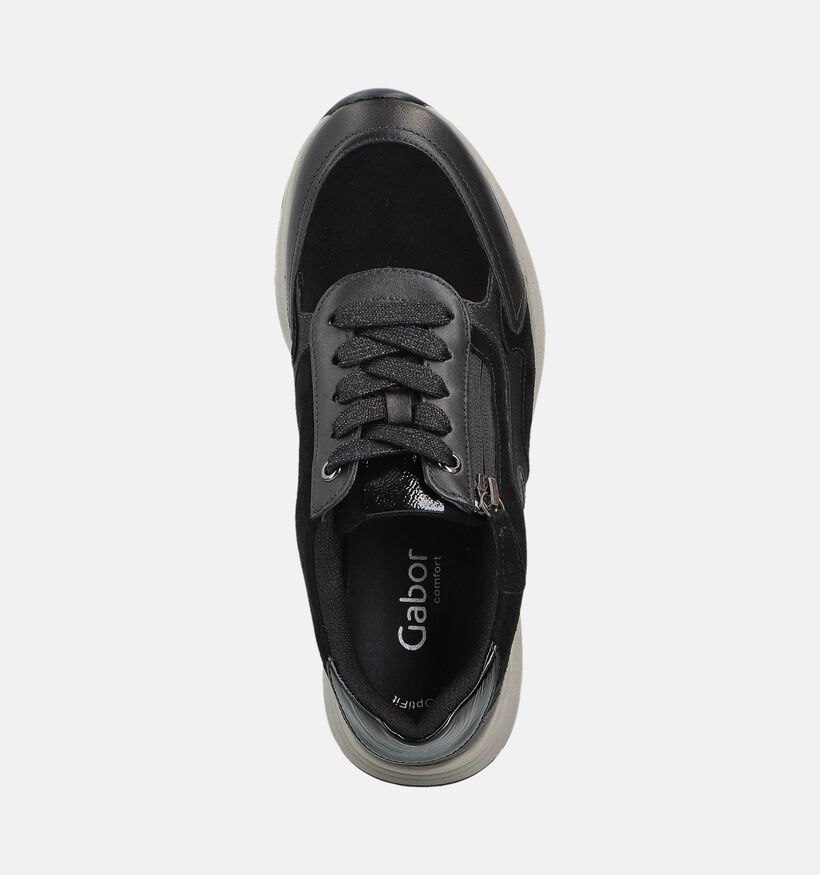 Gabor Chaussures à lacets en Noir pour femmes (363145) - pour semelles orthopédiques