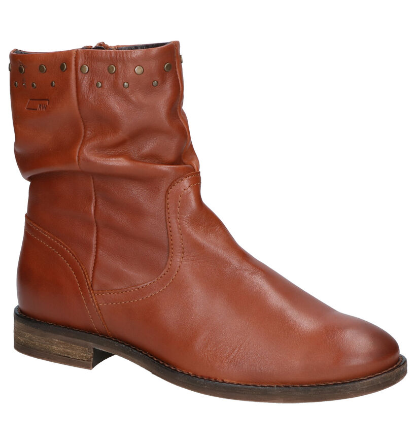 River Woods Stella Cognac Korte Laarzen in leer (260297)