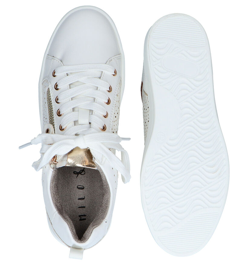 Milo & Mila Chaussures basses en Blanc en simili cuir (289343)