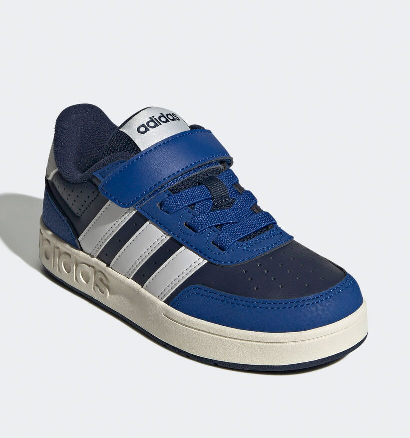 adidas Breakbase Zwart/Blauwe Sneakers voor jongens, meisjes (359619) - geschikt voor steunzolen