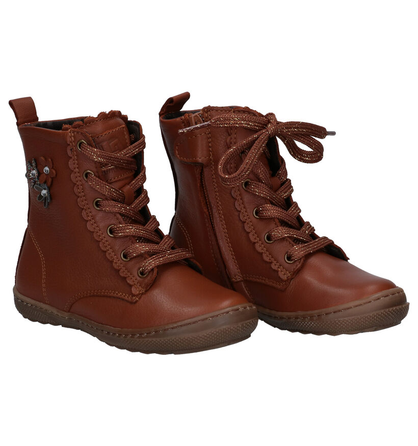 Little David adore Cognac Bottines in leer (298567)