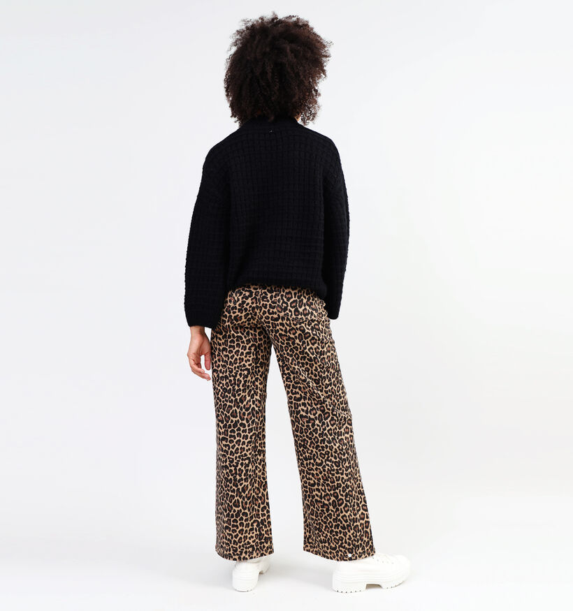 SISTERS POINT Owi Wide leg jeans en Brun pour femmes (349353)