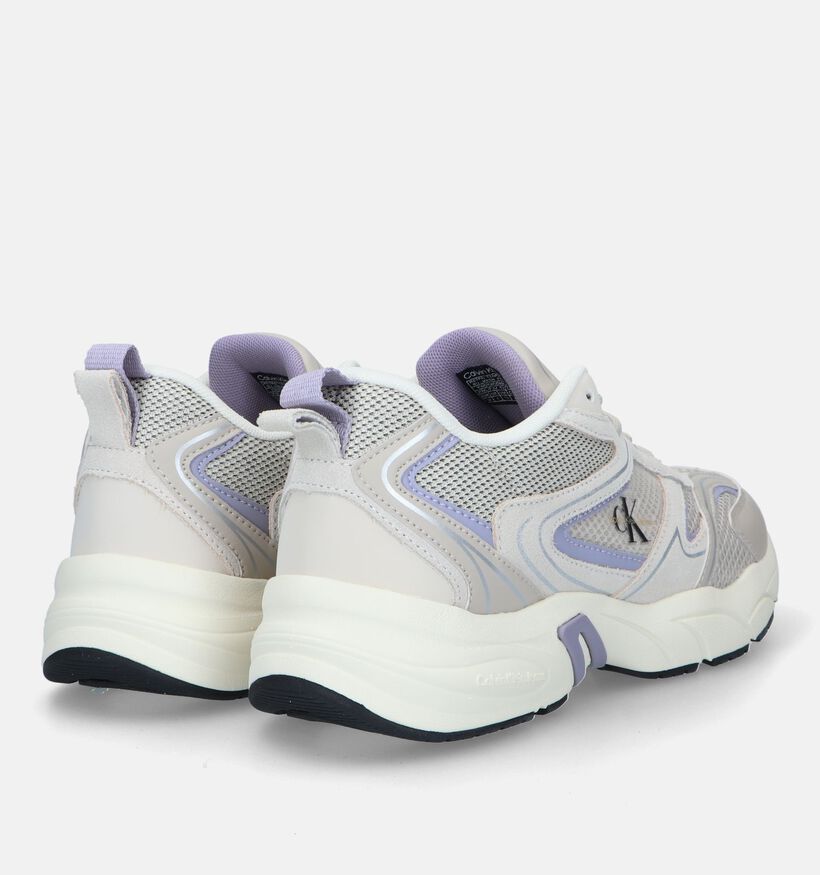 Calvin Klein Retro Tennis Ecru Sneakers voor dames (326392) - geschikt voor steunzolen