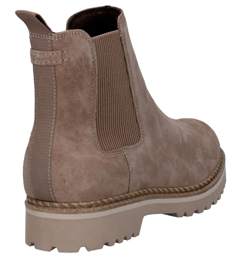 Tamaris Touch It Chelsea Bottines en Beige en daim (297164)