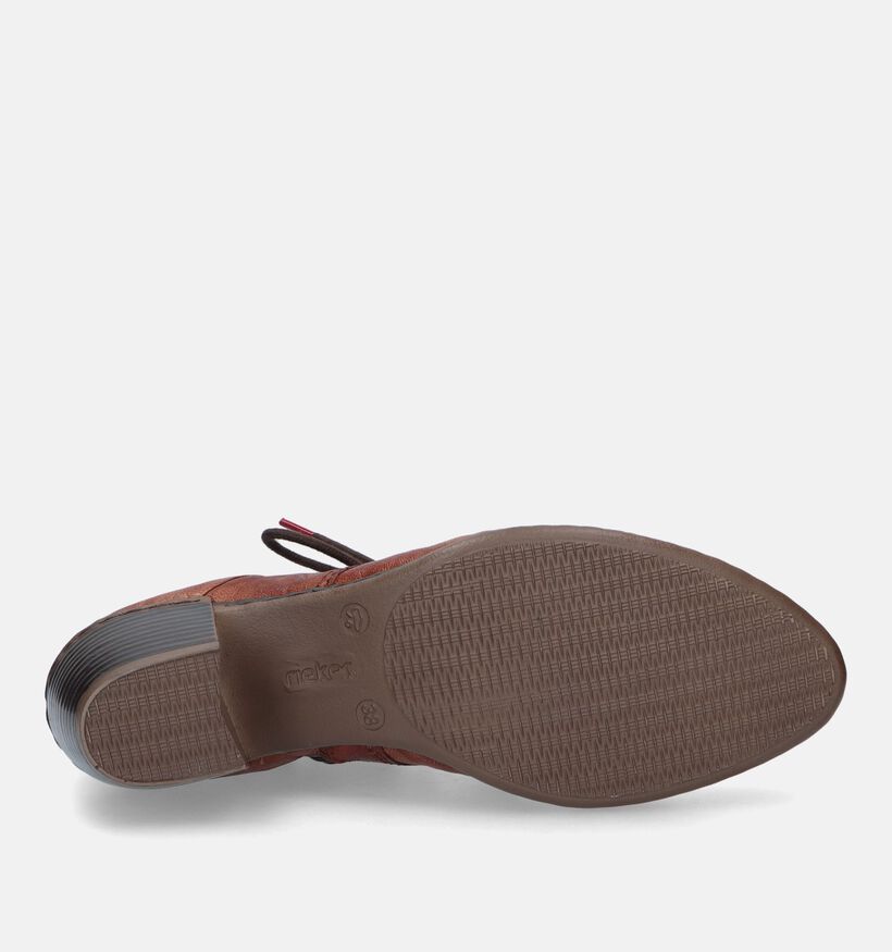 Rieker Bottines à lacets en Cognac pour femmes (344405)