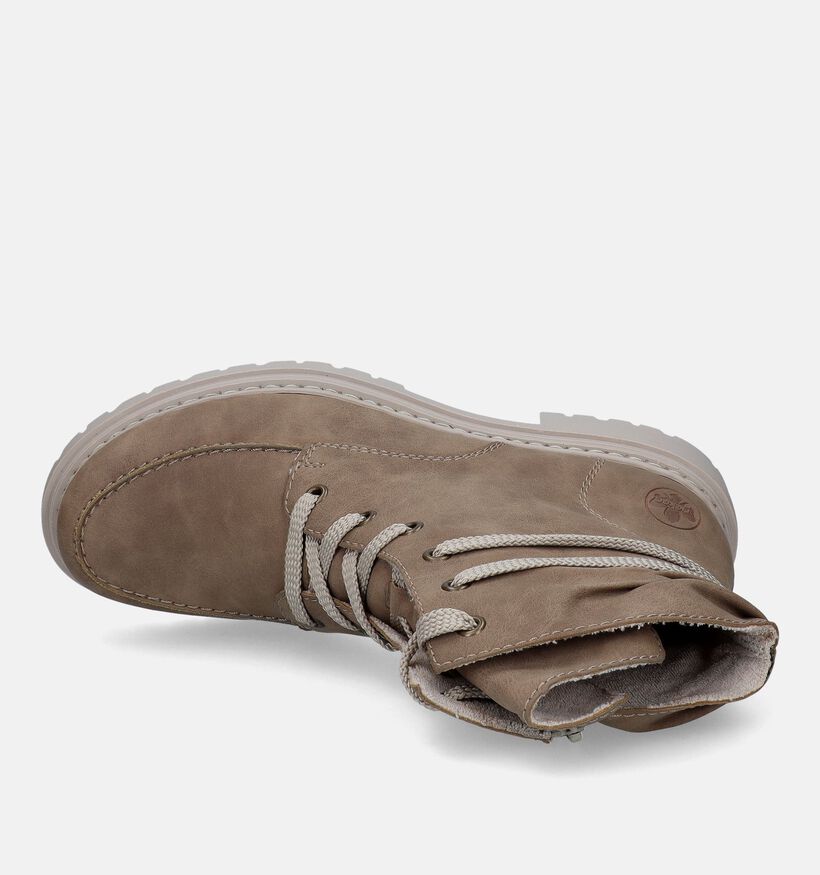 Rieker Boots à lacets en Taupe pour femmes (331635) - pour semelles orthopédiques