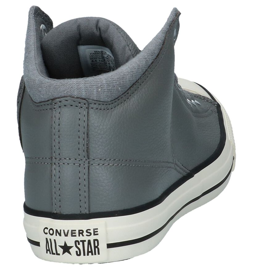 Grijze Hoge Sneakers Converse All Star Hi in leer (222245)