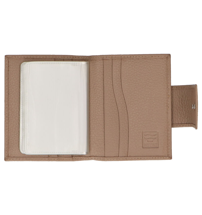 Crinkles Porte-cartes en Marron en cuir (263713)