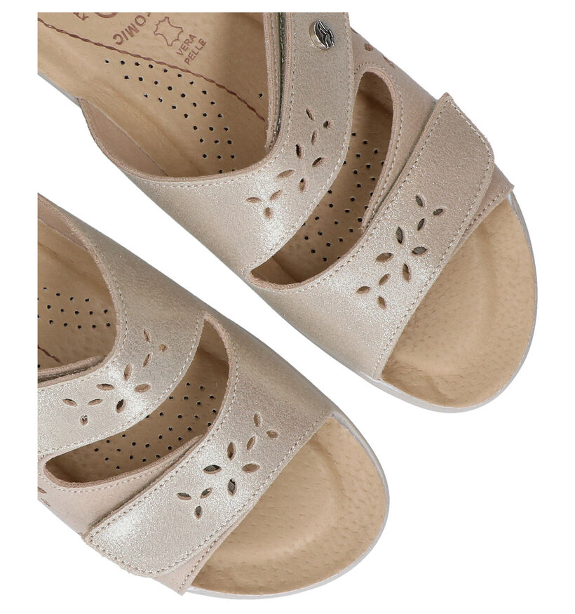 Fly Flot Gouden Slippers in stof (289226)