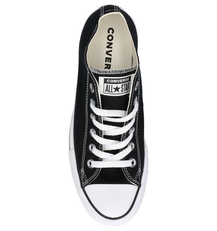 Zwarte Sneakers Converse AS Platform Layer OX in stof (238360)