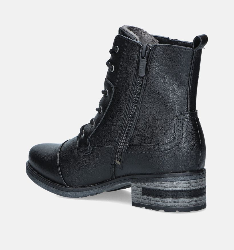 Mustang Boots à lacets en Noir pour femmes (345412)