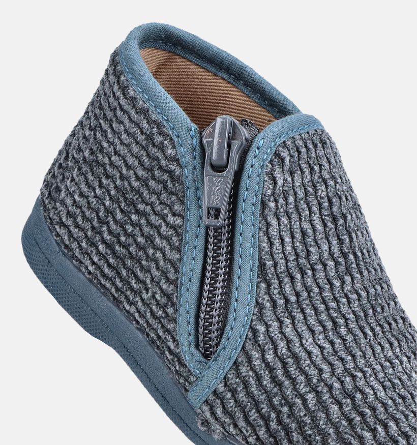 Little David Pantoufles en Bleu fonc&eacute; pour gar&ccedil;ons (381151) - pour semelles orthop&eacute;diques