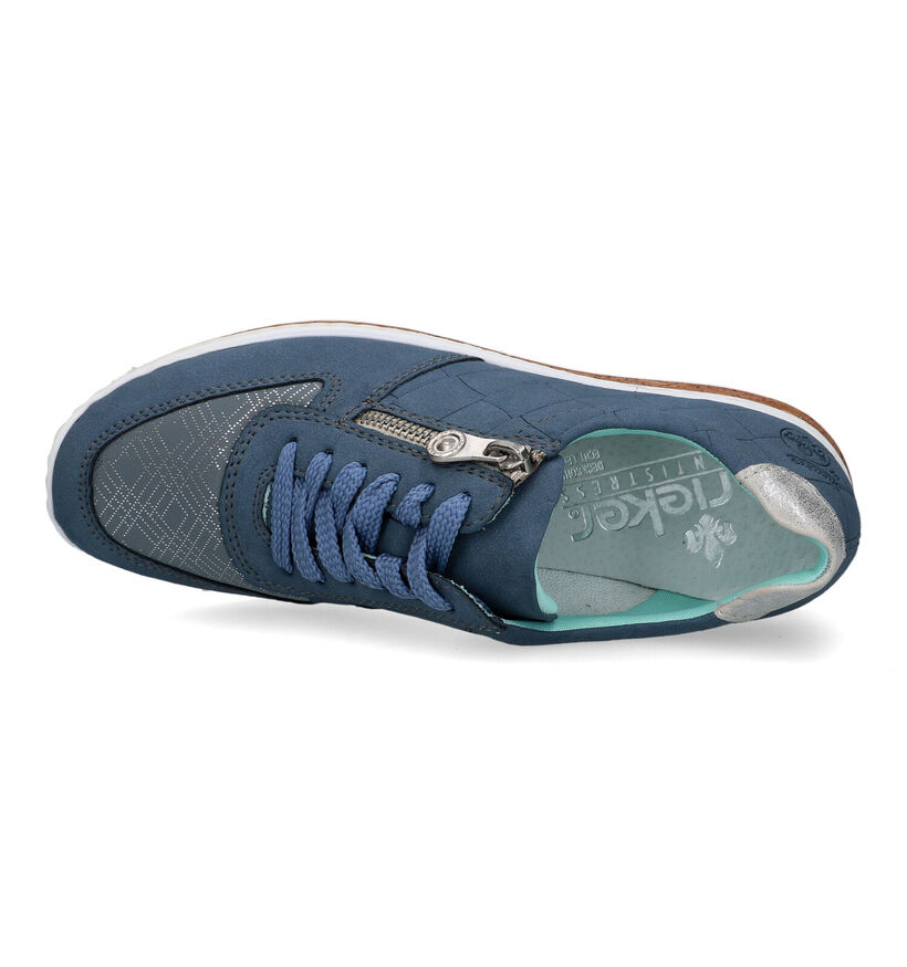 Rieker Blauwe Veterschoenen voor dames (320344)