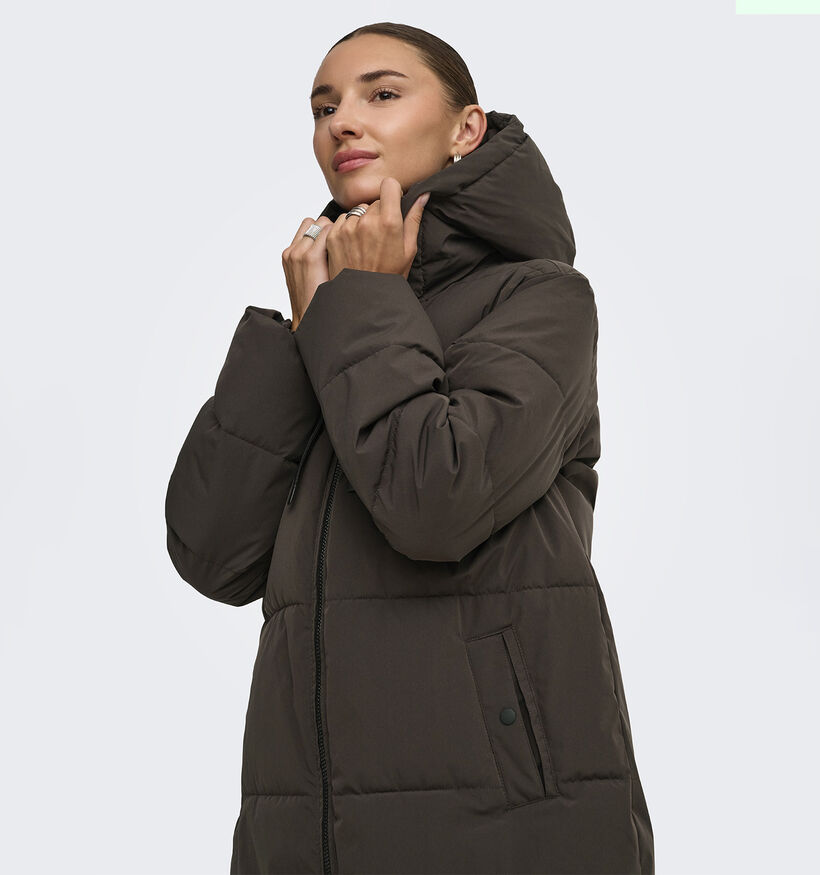 JDY Blair Manteau court en Brun fonc&eacute; pour femmes (378314)