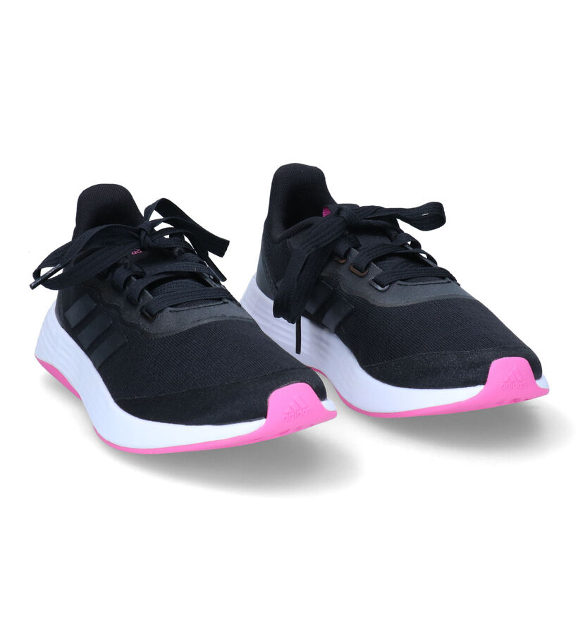 adidas QT Racer Zwarte Sneakers voor dames (290834) - geschikt voor steunzolen