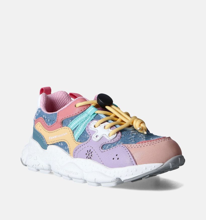 Naturino x Flower Mountain Yamano 3 Sneakers Blauw voor meisjes (357541) - geschikt voor steunzolen