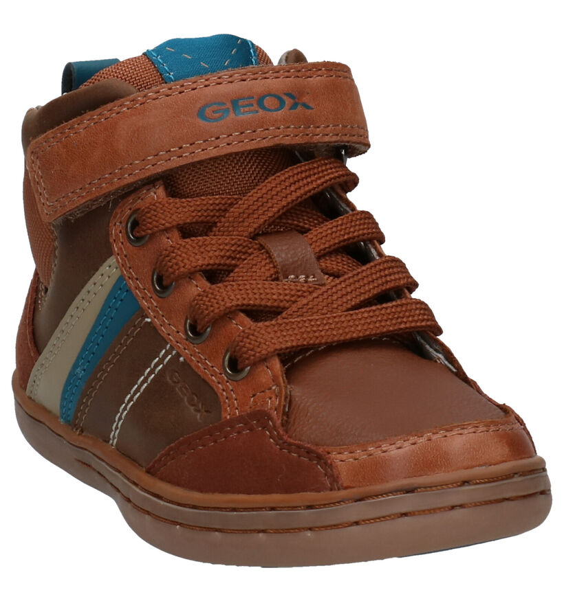 Geox Cognac Hoge Schoenen in leer (254528)