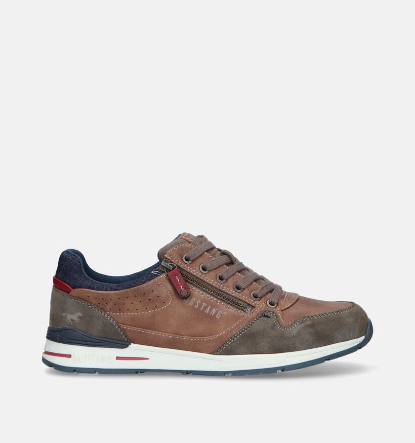 Mustang Cognac Veterschoenen voor heren (336648)