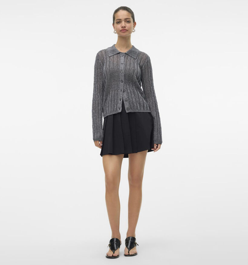 Vero Moda Miles Cardigan avec boutons en Gris pour femmes (349070)