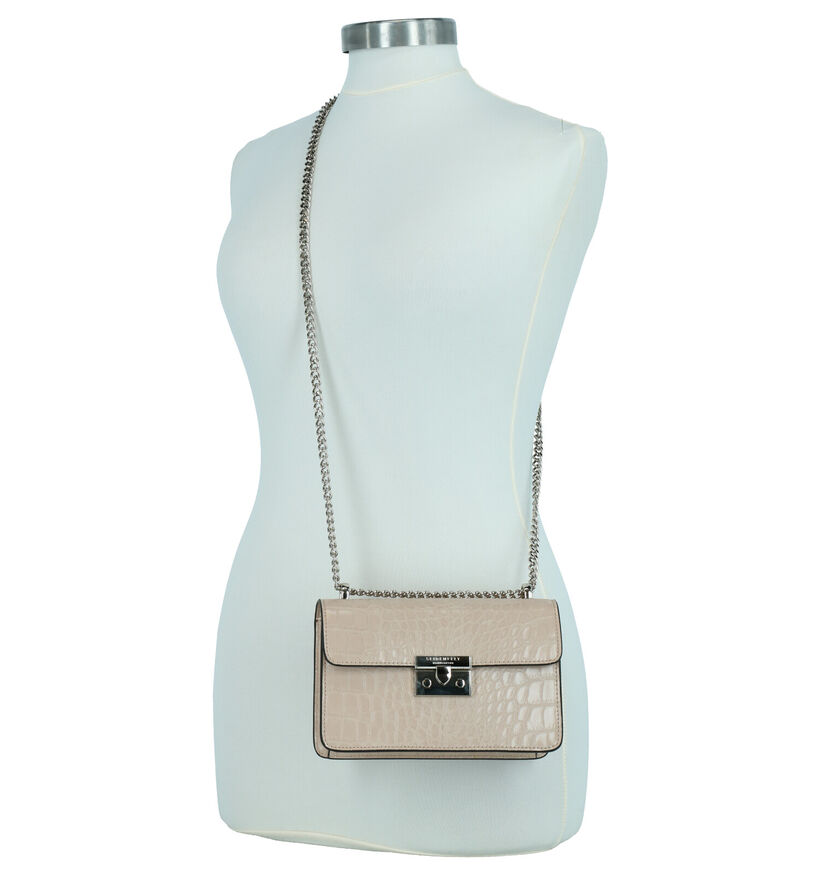 Seidenfelt Pitea Beige Crossbody Tas in kunstleer (272605)