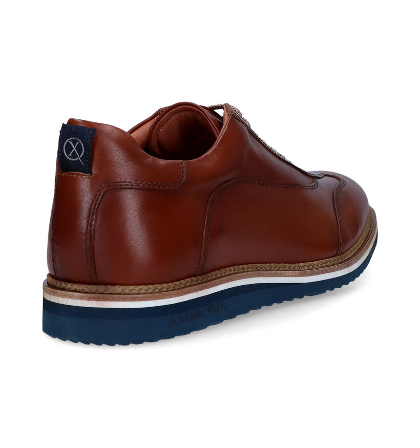 Ambiorix Aston Cognac Veterschoenen voor heren (324847) - geschikt voor steunzolen