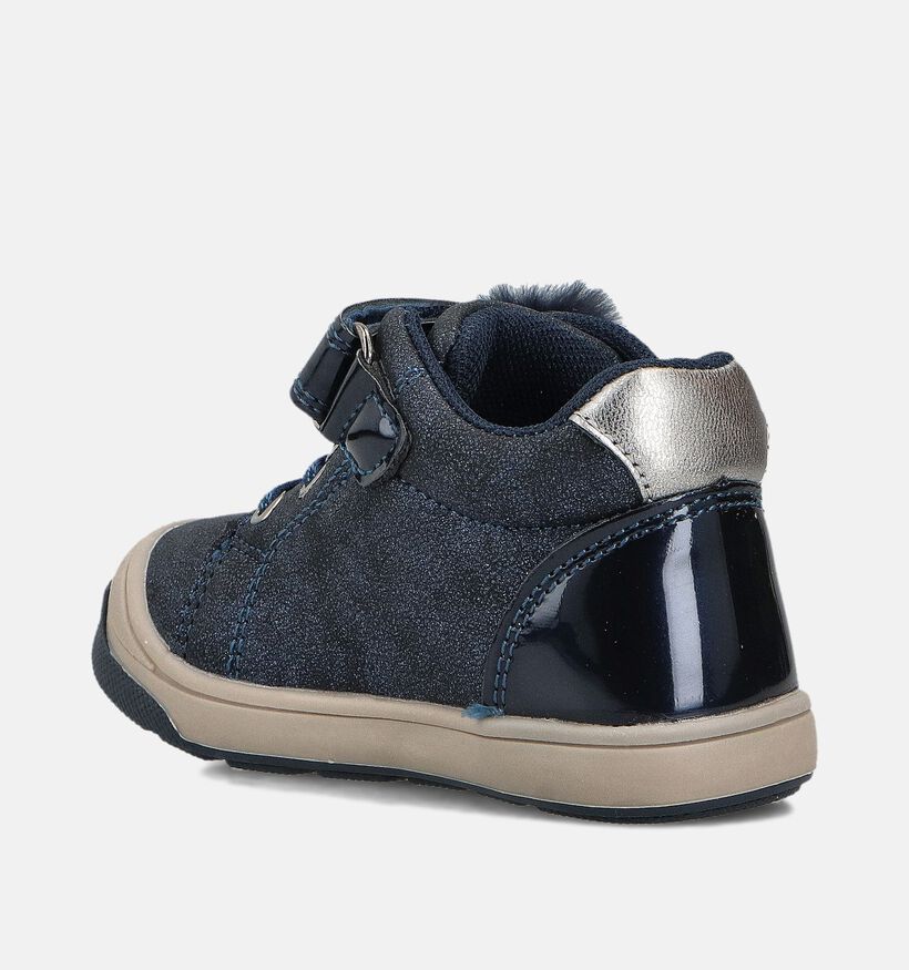 Milo & Mila Blauwe Velcroboots voor meisjes (362938)