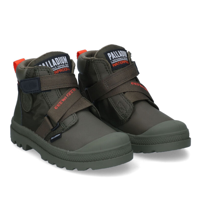 Palladium Pampa Zwarte Boots voor jongens (312974) - geschikt voor steunzolen
