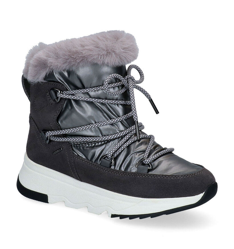 Geox Grijze Snowboots in daim (294746)