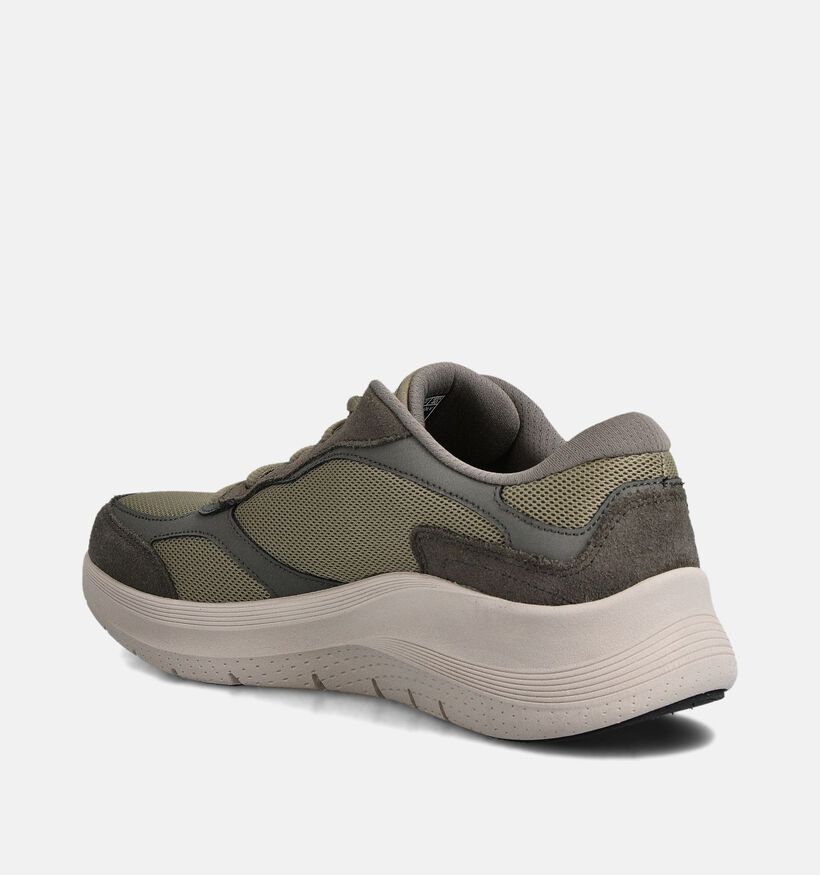Skechers ARCH FIT 2.0 THE KEEP Baskets basses en Vert kaki pour hommes (362186)