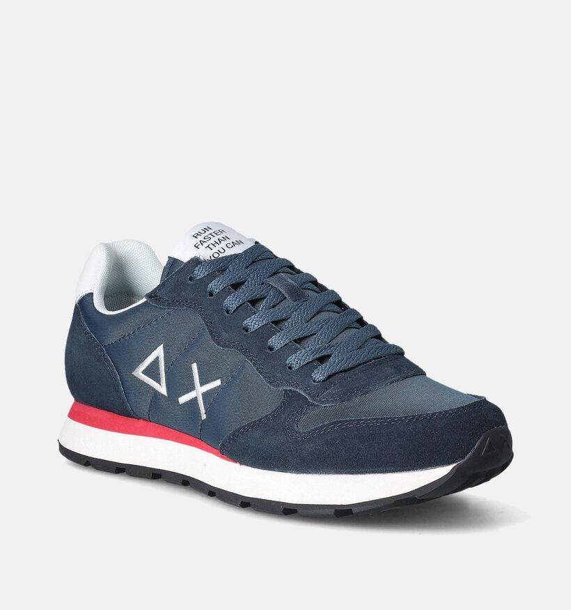 Sun68 Tom Solid Baskets en Bleu pour hommes (351837) - pour semelles orthopédiques