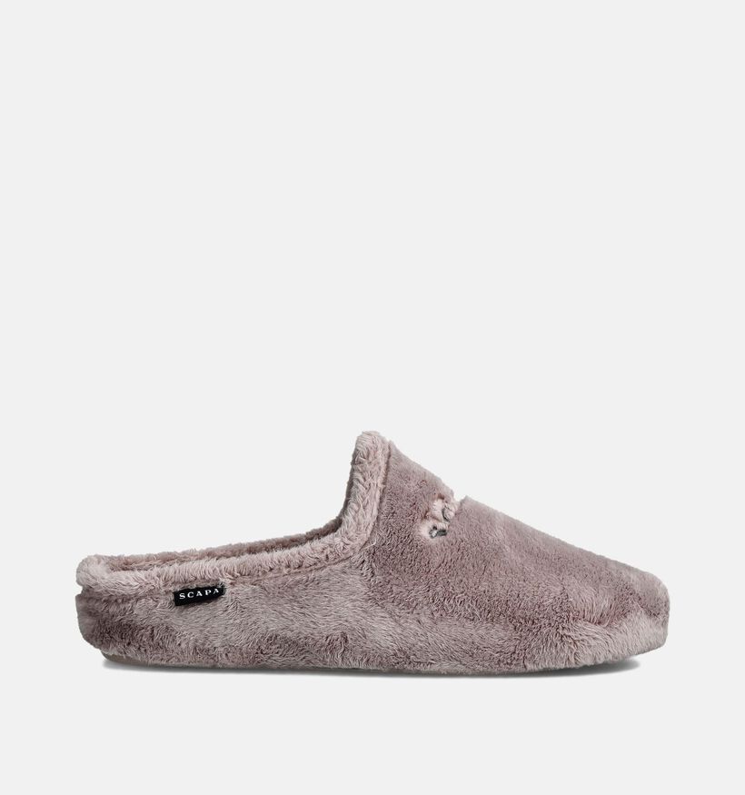 Scapa Pantoufles ouvertes en Rose pour femmes (364003) - pour semelles orthopédiques